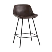 Стул полубарный Деймон экокожа коричневый