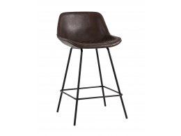 Стул полубарный Деймон экокожа коричневый