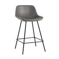 Стул полубарный Деймон экокожа серый