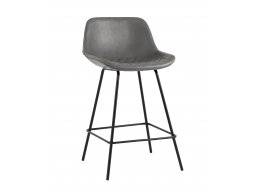 Стул полубарный Деймон экокожа серый