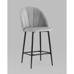 Стул полубарный Логан SN велюр светло-серый