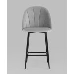 Стул полубарный Логан SN велюр светло-серый