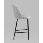 Стул полубарный Логан SN велюр светло-серый