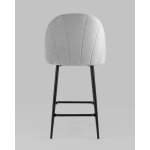 Стул полубарный Логан SN велюр светло-серый