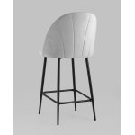 Стул полубарный Логан SN велюр светло-серый