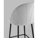 Стул полубарный Логан SN велюр светло-серый