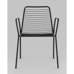 Стул с подлокотниками Дели металл черный