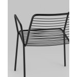 Стул с подлокотниками Дели металл черный