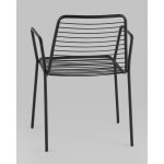 Стул с подлокотниками Дели металл черный