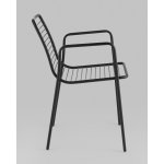 Стул с подлокотниками Дели металл черный