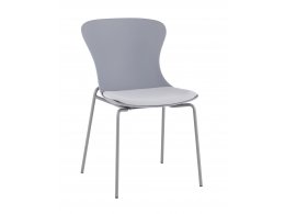 Стул Shaya с подушкой пластик серый