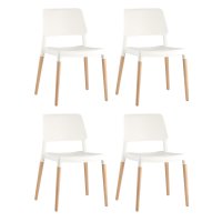 Стул BISTRO белый 4 шт.