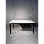 Стол обеденный Блум ART2922-140W, 140х80х75 см, белая керамика/черный