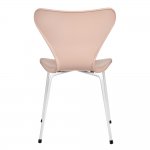 Стул Seven Style пудровый с белыми ножками
