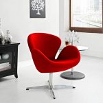 Кресло SWAN CHAIR красный кашемир Кресло SWAN CHAIR красный кашемир