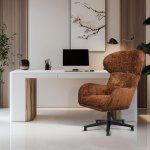 Кресло Teddy терракотовый шенилл