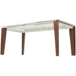 Стол ESMIR 180 GLOSS LUXURY PANDORA SOLID CERAMIC/орех, ®DISAUR