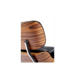 Кресло EAMES LOUNGE CHAIR и оттоманка EAMES LOUNGE CHAIR чёрные