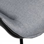 Стул Soft серо-голубой с чёрным, рогожка Стул Soft серо-голубой с чёрным, рогожка