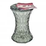 Стул-пуф Stone прозрачный синий