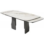 Стол BIRGER 200 KL-188 Контрастный мрамор, итальянская керамика, ®DISAUR