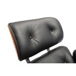 Кресло EAMES LOUNGE CHAIR и оттоманка EAMES LOUNGE CHAIR чёрные