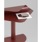 Журнальный столик Cornea металл бордовый