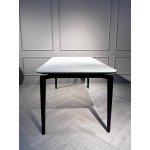 Стол обеденный Блум ART2922-140W, 140х80х75 см, белая керамика/черный