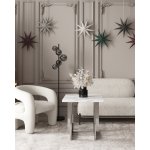 Кресло лаунж Bones жемчужный