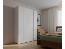 Шкаф распашной Сура 2 (1200х2100х480) Белый