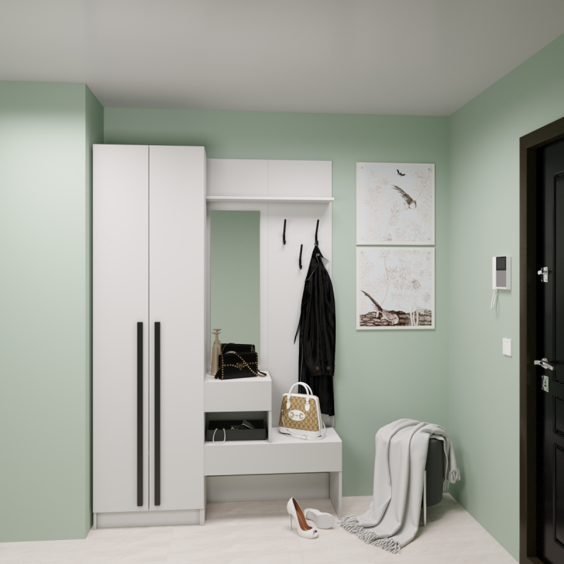 Набор прихожая Бостон(вешалка В1 + шкаф Ш 600)