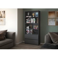 Стеллаж Мальм 2 ящика (804х1800х350) Графит