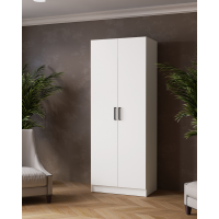 Шкаф комбинированный Ларс (0,8) без зеркала белый