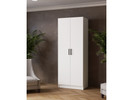 Шкаф комбинированный Ларс (0,8) без зеркала белый