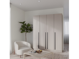 Шкаф Бостон 1600*2200*520 (Бежевый / Глиняно серый)