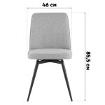 Стул Flatt вращающийся темно-серый