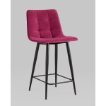 Стул полубарный Джанго велюр винный 2 шт. Стул полубарный Джанго велюр винный 2 шт.