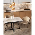 Стол Кассика 120*80 см столешница керамика белый