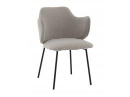 Стул Джиннет NEW велюр светло-серый