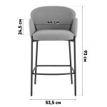 Стул полубарный Melia светло-коричневый