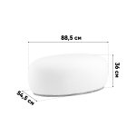 Пуф Полли XL тедди белый