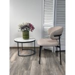 Стул TREND NS04 Крем, букле / черный каркас, М-City