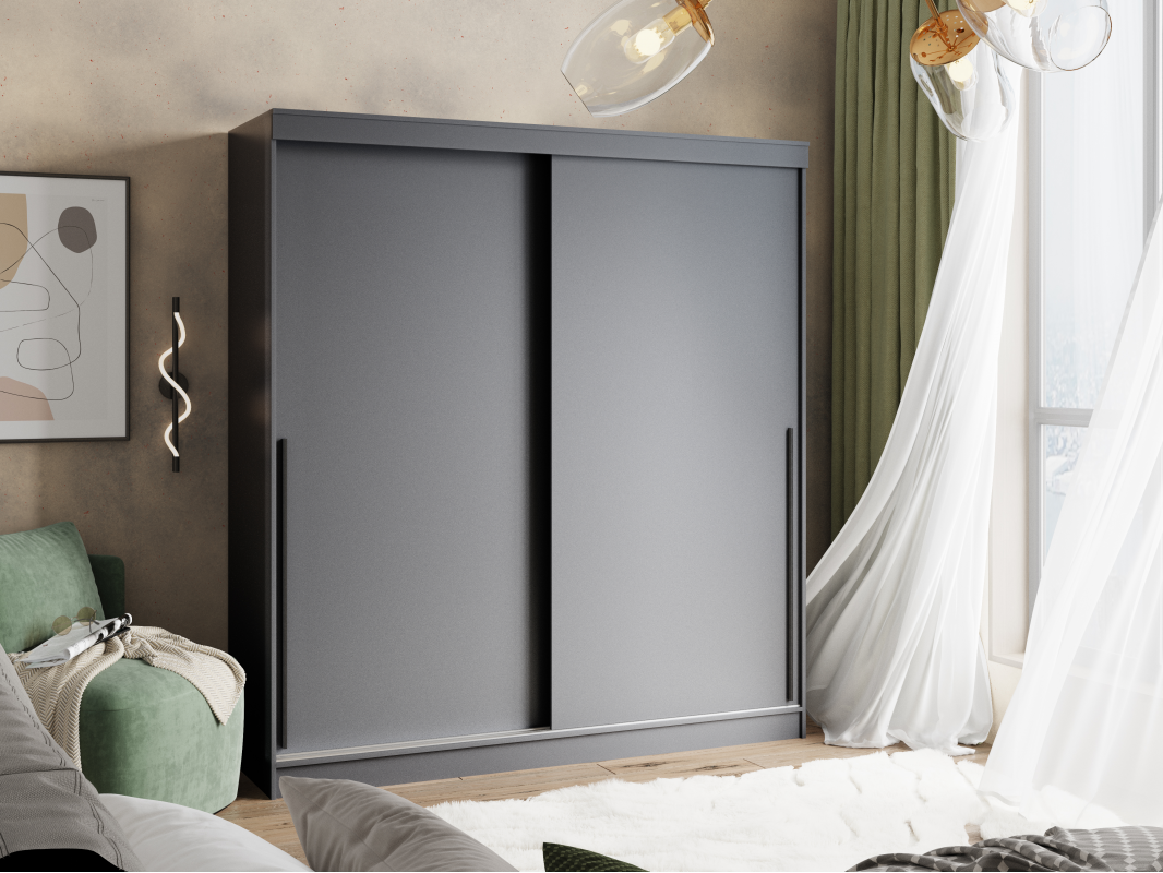 Шкаф-купе "Орион" 2,0 м. (Набор) Графит