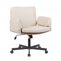 Кресло офисное TopChairs Foldo с откидными подлокотниками бежевое