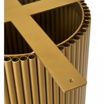Стол Aura D110, керамогранит Calacatte gold