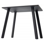 Стол ТИК ТАК 90  PANDORA LIGHT, керамика / Черный каркас М-City