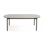 "Диего" журнальный стол из HPL 120х60 H40, каркас темно-серый (RAL7024), цвет "серый гранит"