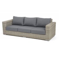 "Боно" диван из искусственного ротанга трехместный, цвет бежевый