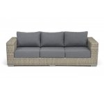 "Боно" диван из искусственного ротанга трехместный, цвет бежевый