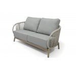 "Прато" лаунж-зона из искусственного ротанга на 4 персоны, цвет светло-серый